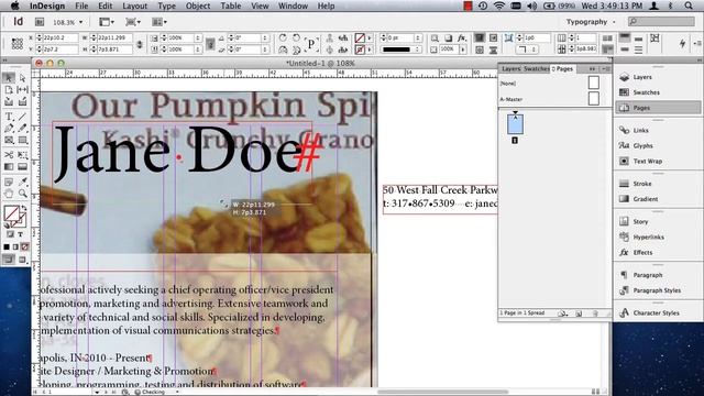 Project 4 - Part 4, Bringing Text and Graphic Into InDesign (2 of 2) смотреть онлайн