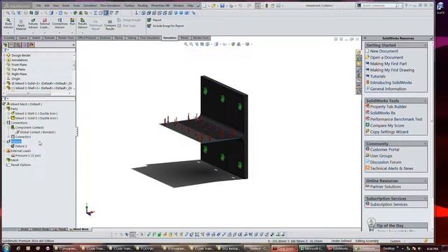 Solidworks 3 Mixing solids & shells смотреть онлайн