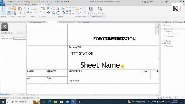 Revit 2024 - How to create title block & manage visibility (part 2 of 4) смотреть онлайн