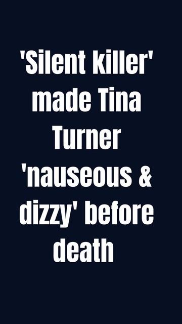 Tina Turner 'nauseous And Dizzy' @ddkoding #youtubeshort #ytshortsusa  #shorts