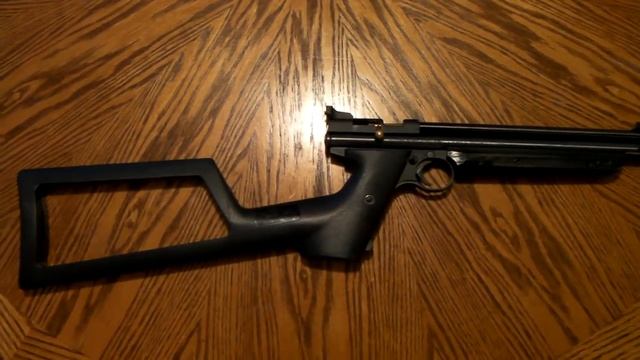 Crosman 1377 w/ shoulder stock added смотреть онлайн