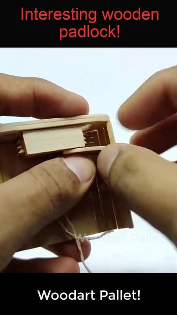 Interesting wooden padlock | Woodart Pallet #shorts смотреть онлайн