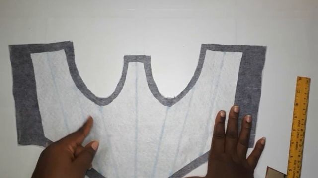 How to cut & sew a CORSET dress with YOKE and a BASQUE waistline || Pattern drafting & Sewing || смотреть онлайн
