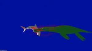 Liopleurodon vs predator X. Лиоплевродон против хищника Х ( плиозавр функей)