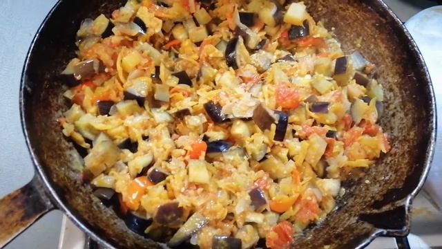 Тушеные баклажаны. Вкусняшка