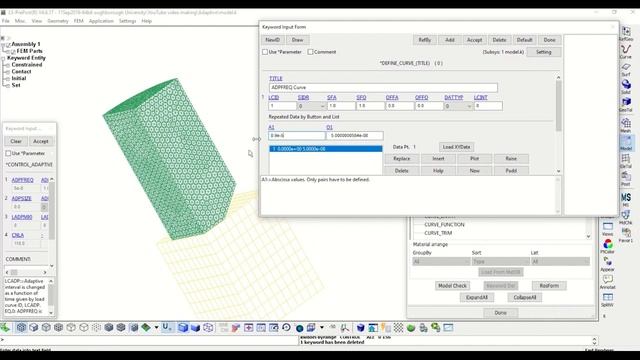 Adaptive Remeshing (LS DYNA Tutorial, LS DYNA Meshing, LS PREPOST Tutorial)