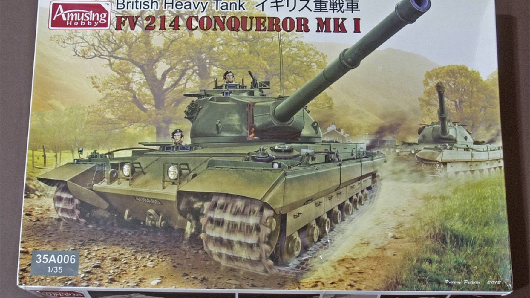 # 89. Conqueror Mk. I, Amusing Hobby, 1:35 (обзор коробки)