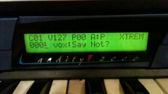 E-MU Audity 2000 Xtrem ROM Expansion Card Démo