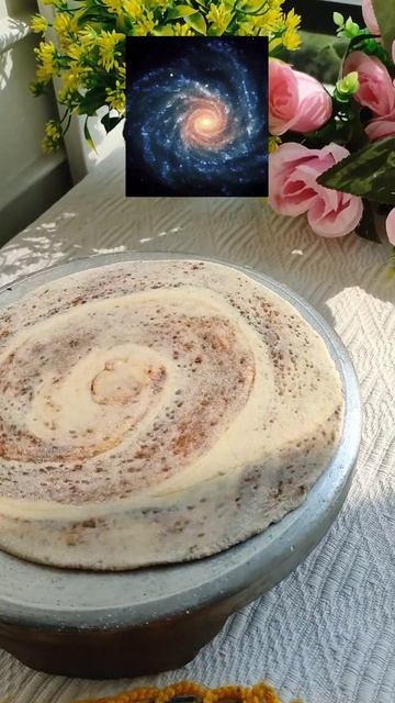 Spiral Galaxy 😱 Chocolate Paratha 🤤🤩!! My Chocolate Paratha Recipe 💖🔥#ytshorts #shorts