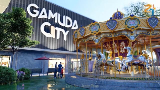 LUMION ANIMATION - CAROUSEL - 3D MODEL SKETCHUP + ZBRUSH - ĐU QUAY NỮ HOÀNG - GAMUDA CITY смотреть онлайн