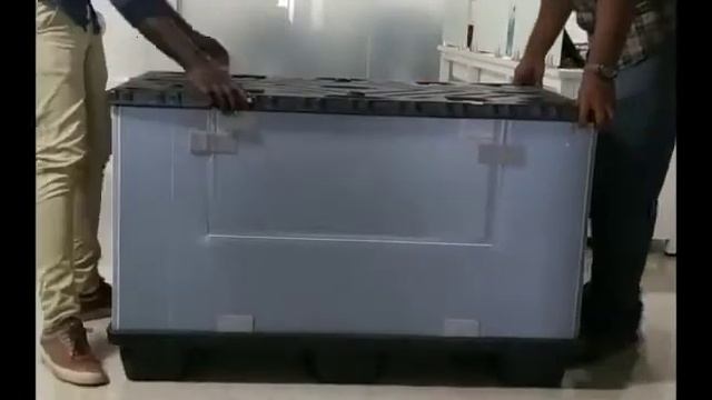 Pallet sleeve box | PSB | Magix | bulk container | collapsible container смотреть онлайн
