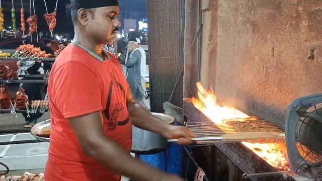 Biggest street food stall in Naya-nagar Mira Road / Nonveg food stall смотреть онлайн