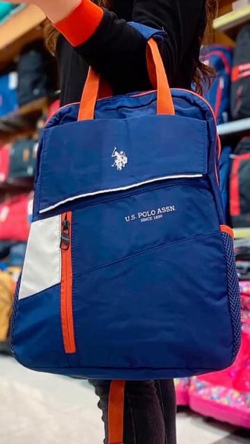 The bEST back2/school backpack U.S. POLO ASSN/Let's go backpack shooping/high school backpack/ смотреть онлайн
