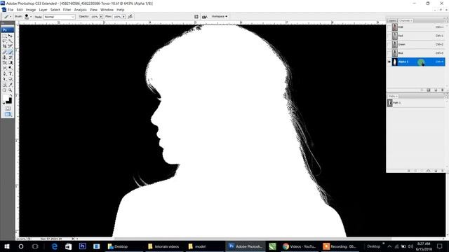 How to make hair on alpha channel in photo shop in hindi смотреть онлайн
