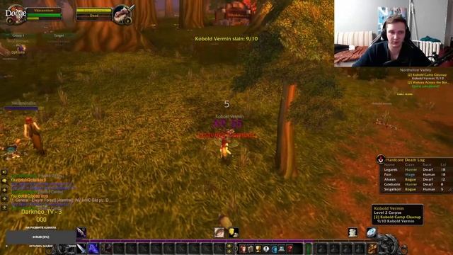 WOW Classic Hardcore 1 lvl Разбойник смотреть онлайн