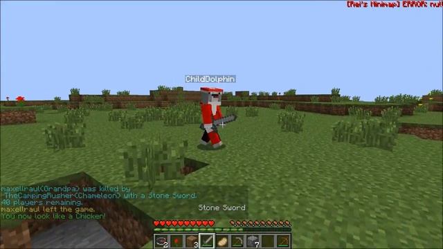 Minecraft: 125 - Man Hunger Games Survival - CHAMELEON KIT - NINJA STRATEGY смотреть онлайн