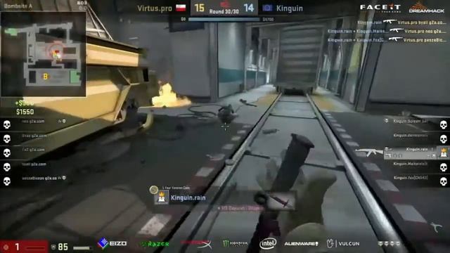 CS:GO - Train - RAIN 1on4 Clutch - Kinguin vs Virtus Pro - Dreamhack Valencia смотреть онлайн