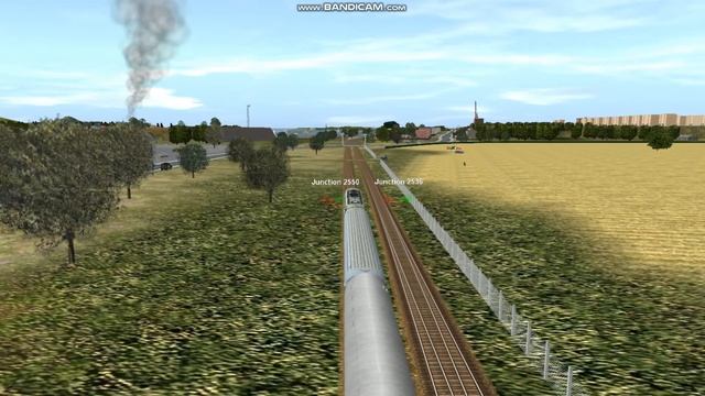 Trainz 2004 - Nowa mapa - Przejazd obok stadionu w biały dzień 😁 смотреть онлайн