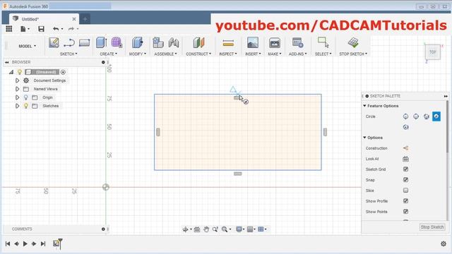 Fusion 360 Center Circle in Rectangle смотреть онлайн