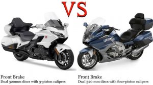 Honda Goldwing GL 1800 vs BMW K 1600 GTL Test specification comparison