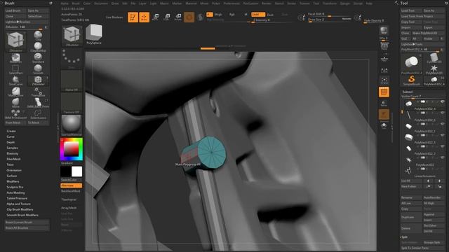 043 Mechanical Skull - ZModeler Skull Pieces смотреть онлайн