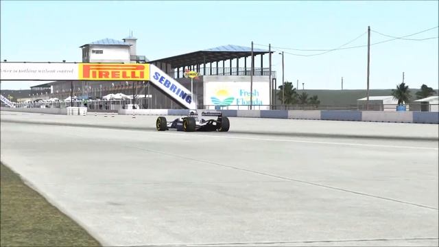 rFactor 2 - Ayrton Senna 1994 Williams at Sebring смотреть онлайн