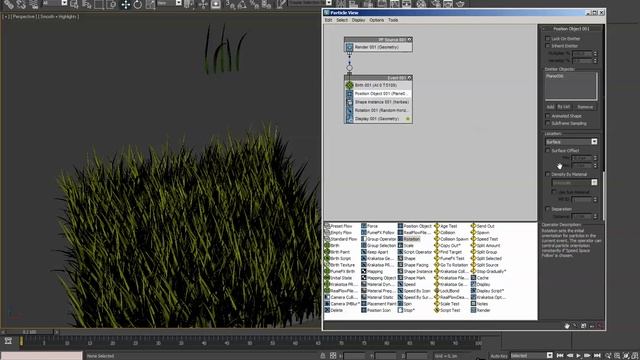 realistic grass tutorial with 3ds max "PFlow" and VRay смотреть онлайн