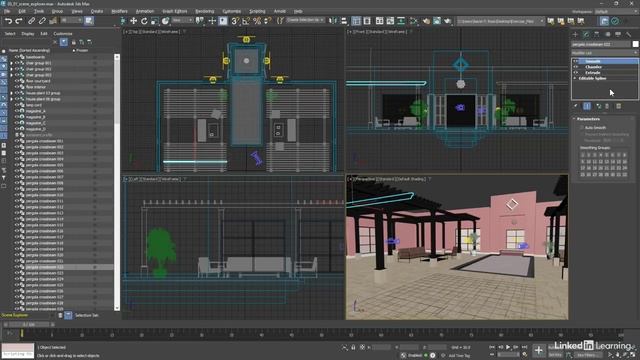 16 - Выделение имен объектов с помощью Scene Explorer в 3ds Max 2025 смотреть онлайн