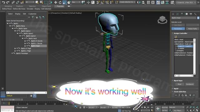 Biped scale , scale controller not working in 3ds max смотреть онлайн