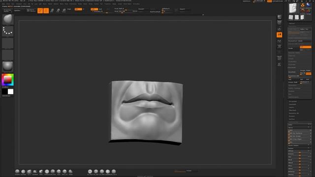 ZBrush Human Anatomy - Lips смотреть онлайн