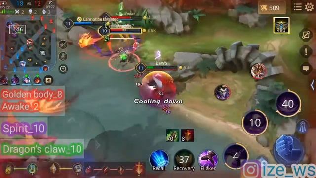 [Garena RoV] Sanguine Blade Omen skin - solo rank, pro builde(item rune enchantment) смотреть онлайн