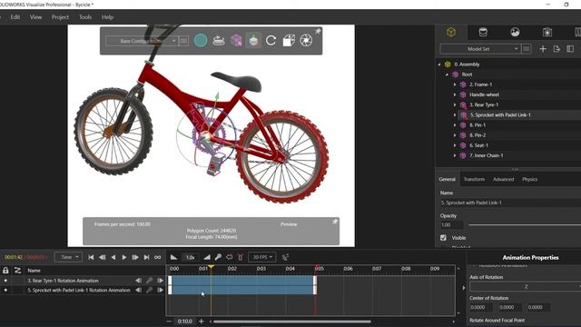 SolidWorks Visualize Tutorials | Creating Animations | Grouping | Animation | Add Keys смотреть онлайн