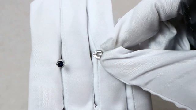 Серьги из белого золота AQUAMARINE с сапфиром 940206с смотреть онлайн