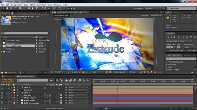 After Effect Tutorials Adding Reflections And An Environment Layer