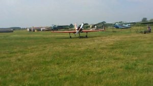 Запуск и взлет ЯК-52