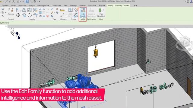 Convert to Revit family - PointFuse for Revit Plugin смотреть онлайн