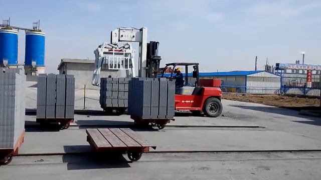 Automatic Fly Ash Lime (Sand lime) Bricks Unloading Forklift смотреть онлайн