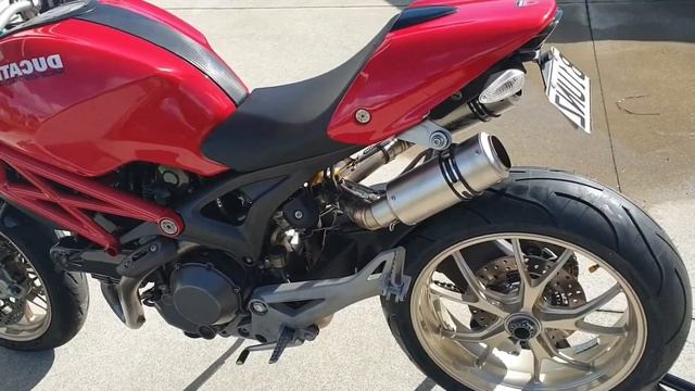 Monster 1100S exhaust sound смотреть онлайн