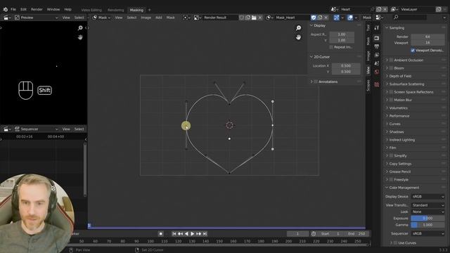 Blender VSE - Custom Heart Shape (Mask) смотреть онлайн