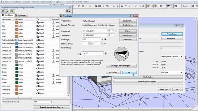 ArchiCAD 16 - Energiebewertung - 18 - Umgebungseinstellungen: Projektlage und Klima смотреть онлайн