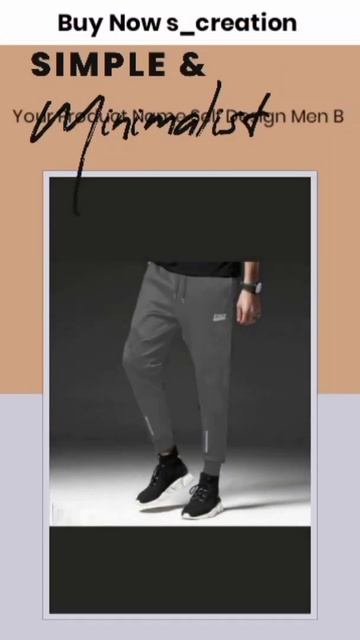 Self Design Men Black Track Pants