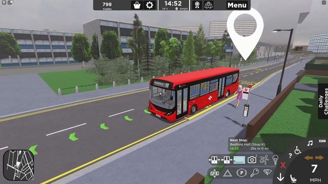 Играю за водителя Лондонского автобуса. CROYDON | ROBLOX