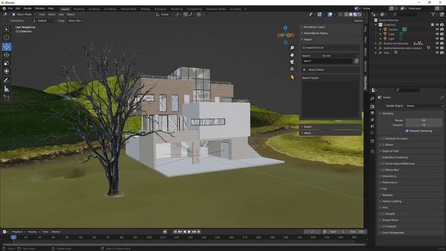Videoguide - Sketchfab In Blender, Download And Install, Import 3D Models, Scenes, Materials
