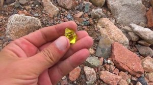 Желтый Алмаз на фоне травы