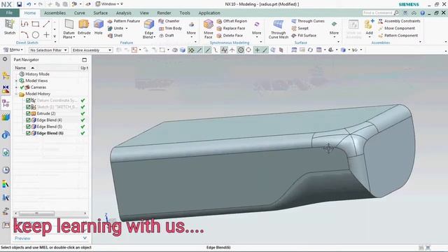 Variable Radius Forming In NX - Siemens Nx10