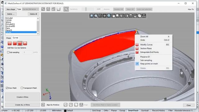 Mesh2Surface Reverse Engineering for Rhino 3D: Features Overview смотреть онлайн