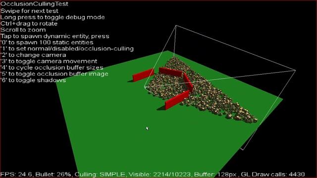 LibGDX Bullet - Occlusion culling test смотреть онлайн
