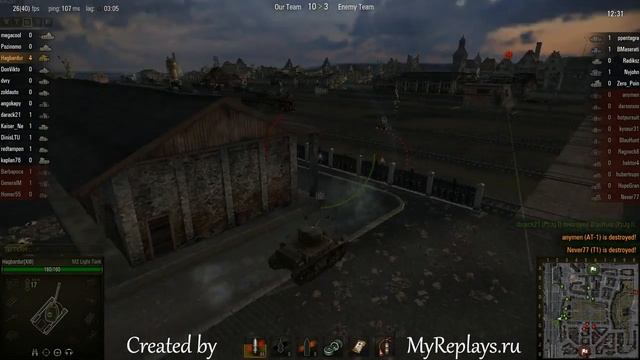 WOT: Himmelsdorf - M2 Light Tank - 6 frags - Top Gun, смотреть онлайн