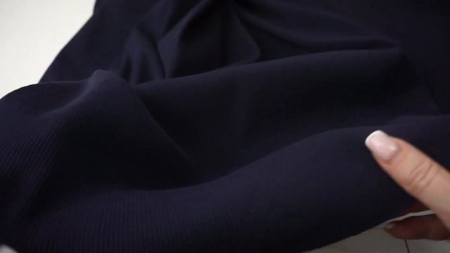 Трикотаж кашкорсе темно-синий люкс Артикул: MONG2659