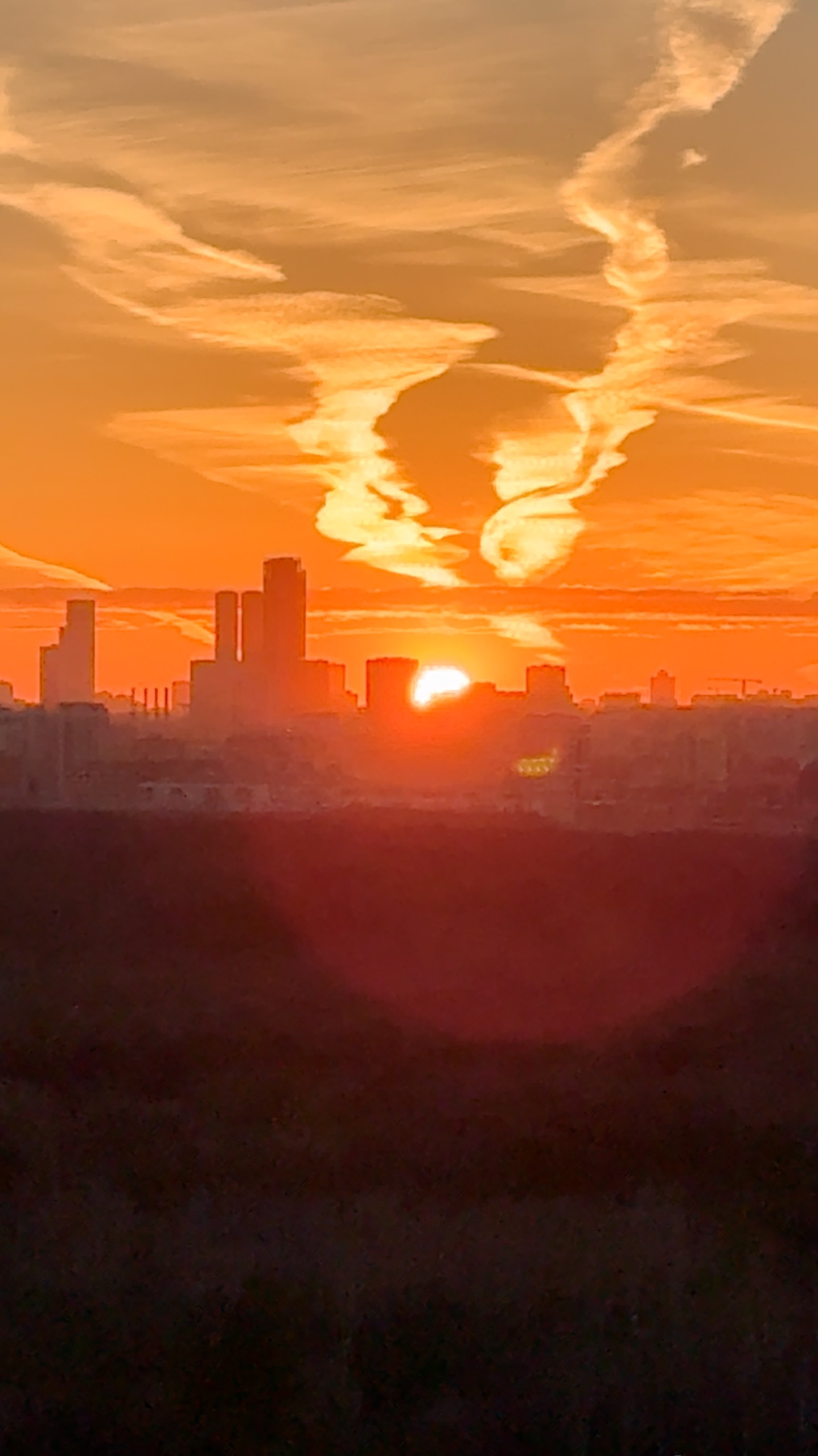 Закат в Москве #sunset смотреть онлайн